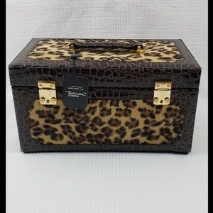 Tuscan Designs Animal Print Jewelry Box Train Case